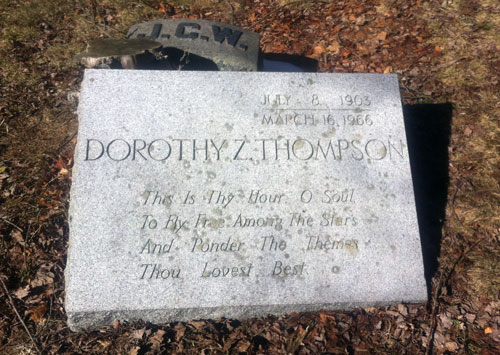 Headstone for Dorothy Z. Thompson