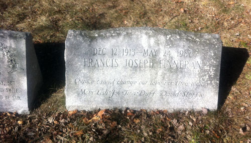 Francis Joseph Finneran's headstone