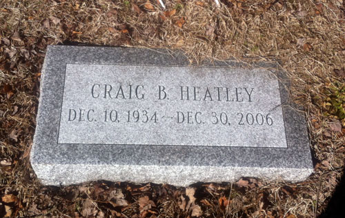 Craig B. Heatley's headstone