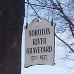 Plaque marking the Noroton River Cemetery