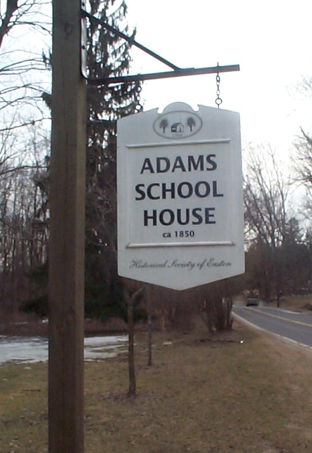 Adams School Sign