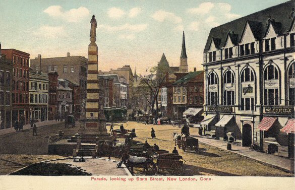 New London CT Postcard 1908