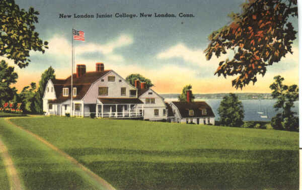 New London Junior College Vintage Postcard