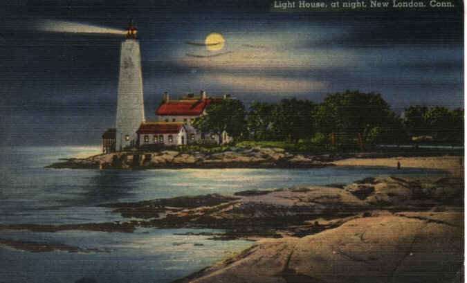 Lighthouse at night