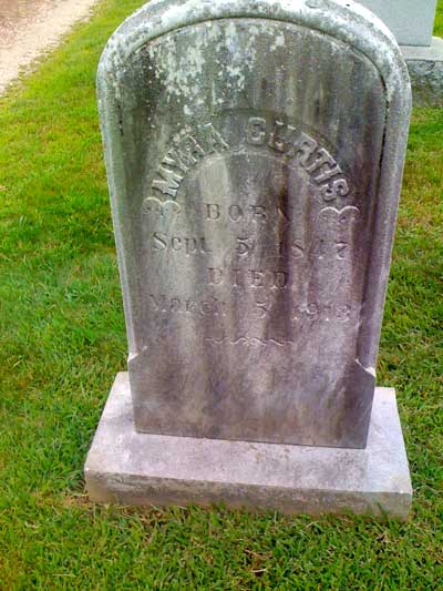 Elizabeth N., wife of Rev. Ralph Perry, Booth Memorial Cemetery, Fairfield Co., CT