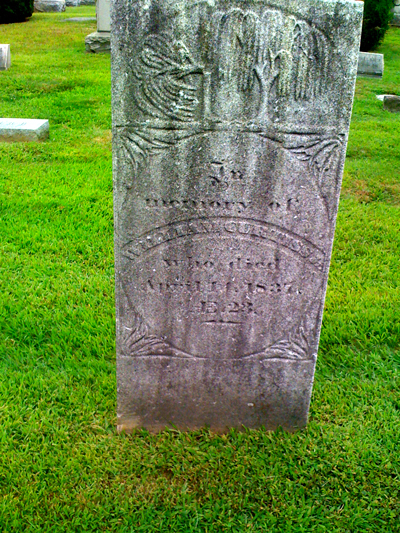 William and Maria Palmer, Boothe Memorial Cemetery