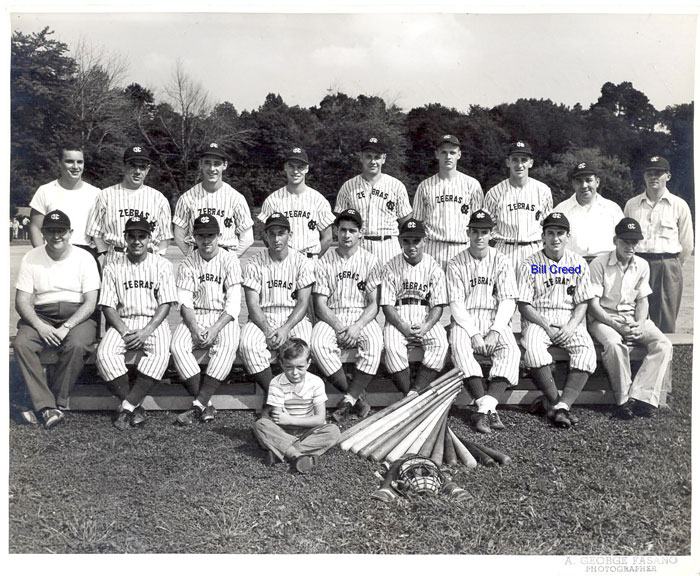 William F. "Bill" CREED with his team mates, the Zepbras.